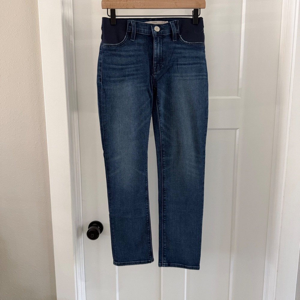 Hudson Nico Mid-Rise Straight‎ Ankle Maternity Jeans Blue Size 25 NWT